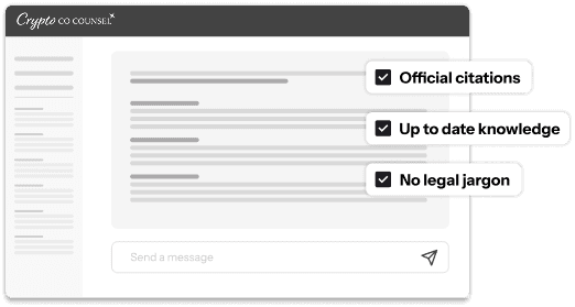Crystal compliance chatbot interface